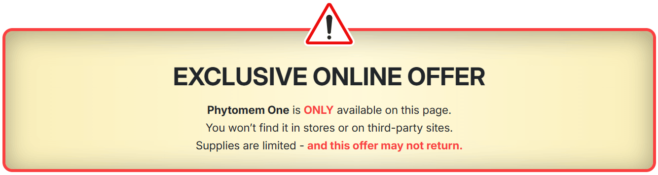 Phytomem One Warning!